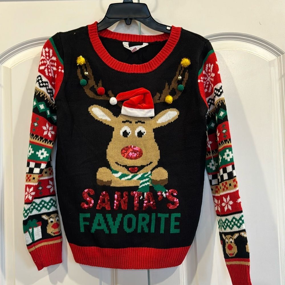 NWT Christmas Sweater Santa’s Favorite